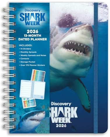 2026 Shark Week 13-Month Weekly Planner