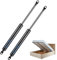 ARANA Universal Gas Struts, 550MM 800N Gas Springs Absorber Shock Replacement for Ottoman Bed Heavy Duty Boat Cover Hatch Lid Tool Toy Wooden Storage Box Window and DIY Scene,(M8 Heads 8mm Eyelet),2X