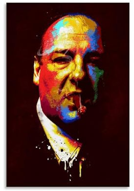 KEEP MARY Tony Soprano Poster Dekorative Malerei Leinwand Wandkunst Wohnzimmer Poster Schlafzimmer Malerei 08x12inch(20x30cm)