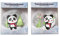 itsisa Taschenwärmer Panda 2er Set - Wichtelgeschenk, Handwärmer, Taschenheizkissen