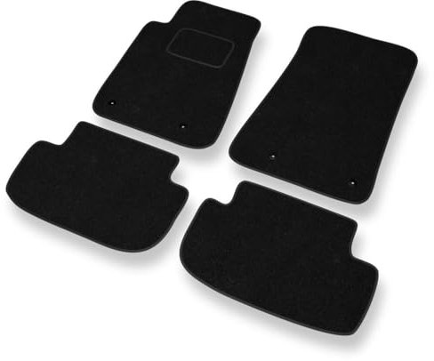 Mossa - Fußmatten Auto kompatibel mit Chevrolet Camaro V (2009-2015) - schwarz Automatten Autoteppiche 1