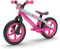 Chillafish BMXie2 12 Leichtes Laufrad mit Fußbremse – Verstellbarer Sitz, Luftlose Reifen und BMX-Design für Kinder 2-5 Jahre CPMX02PIN