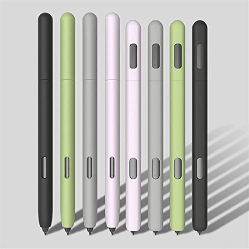Astuccio da lavoro semplice per Samsung Galaxy- Tab S6 S7 S-Pen Cover Custodia in silicone per tablet simpatico cartone animato (Nero, S6)