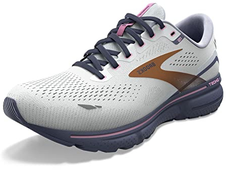 Brooks Damen Ghost 15 Sneaker, Spa Blue Neo Pink Copper, 35.5 EU
