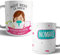 Kartoon Kase Taza Higienista Bucodental Mujer Original Personalizada con Nombre | Mejor del Mundo Taza Profesiones de Cafe Desayuno para Regalar (Higienista Mujer)