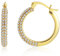 ASH'S CHOICE Damen Creolen Gold Ohrringe,14K Vergoldete Creolen Gold Ohrringe für Damen, Creolen Kleine Groß mit AAA+ Zirkonia, Hypoallergen Sterling Silber 925 Creolen Ohrringe Gold für Damen