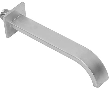 Tissting Robinets de Bain Muraux, DN15 Mâle à Vis Brossé Robinet d'eau du Bassin Poignées Robinet de Lavabo à Long Bec pour Cuisine, Lavabo de Salle de Bain, Balcon