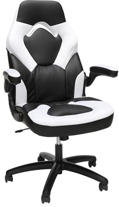 RESPAWN 3085 Gaming Chair - Gamer Chair and Computer Chair, Gaming Chairs, Office Chair with Integrated Headrest, Gaming Chair for Adults, Office Chairs Adjustable Tilt Tension & Tilt Lock - White