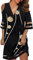 Robe Femme Enceinte Casual Maxi Robes De Couleur Unie Robe De Plage Sexy Col en V Longueur Genou Plage Casual Plissée Maxi Robes De Soie Robe D Ete pour Femme Mi Longue