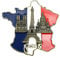 Refrigerator Magnets Sticker | Arts Crafts Fridge Magnets | Europe Tourist Souvenir, Notre-Dame Cathedral De Paris France EiffelTower | Refrigerator Magnet With Map Of Three Buildings In France