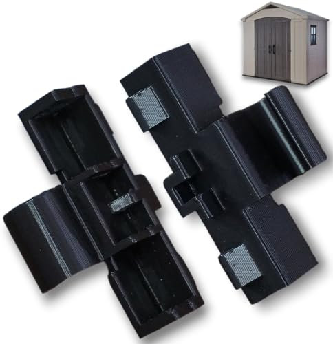 DIY Best Buy Replacement Hinges Compatible with Keter Factor Garden Storage Unit - Durable PETG, Set of 2, Made in UK, 12-Month Warranty