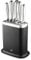 Good Food in partnership with TOWER 5 Piece Knife Set, 1x 8 inch Chef’s Knife, 1x 8 inch Carving Knife,1x 8 inch Bread Knife,1x 5 inch Utility Knife,1x 3.5 inch Paring Knife, Black and Stainless Steel
