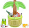 dellyy Aufblasbare Palme, Poolbar Aufblasbar, Schatztruhe Groß Aufblasbar, Aufblasbare Palme Getränkekühler, Schwimmende Bar für Pool, für Dekoration von Sommer-Strand Pool-Gartenpartys(Kokospalme)