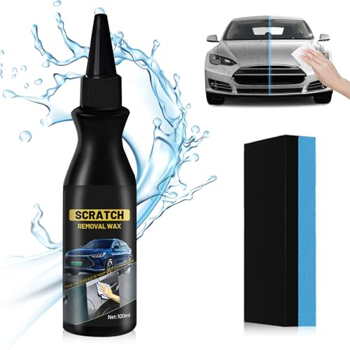 2025 Auto Kratzerentferner Set, Lackkratzer Reparatur Creme & Politur gegen Kratzer und Schrammen, Kratzer Entferner Kit mit Schutzschicht für alle Fahrzeuglacke & Autotypen (1)