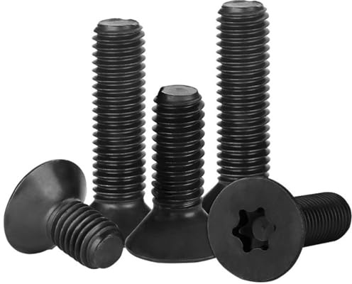 GZSYWZ 5 Pezzi Vite Torx a Testa Svasata M8 x 50mm Viti Torx in Acciaio Inossidabile Bullone a Meccanico Viti Completamente Filettate Per Macchine Utensili e Mobili per la Casa