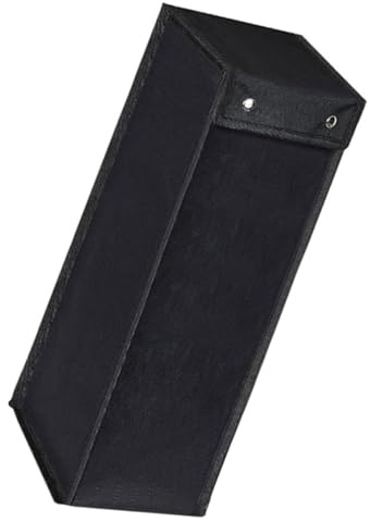 Angoily Paquet de Rangement pour Barbecue en Tissu Oxford Noir 16x16x51 Cm Couvercle, Organiseur D’Accessoires et Porte-ustensiles Extérieur, Paquet de Stockage Léger pour Camping