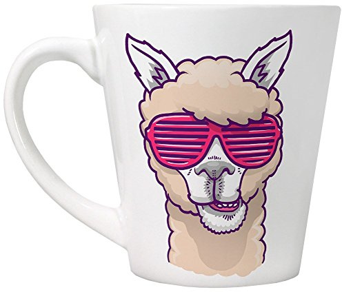 Grindstore Latte-Becher This Llama Don't Need No Drama weiß