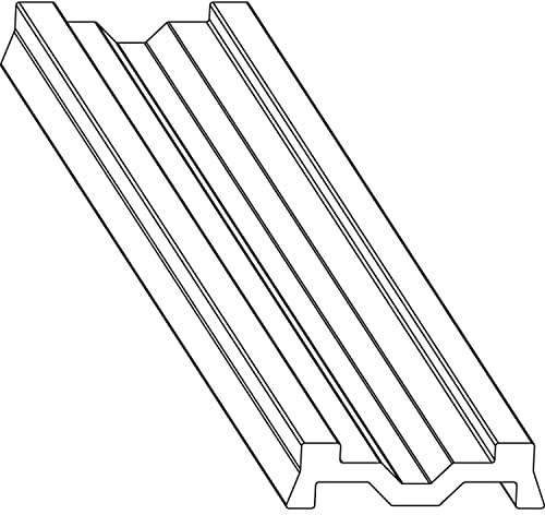 MACO Fiber-Therm Aufsatzschiene für Fixflügel, L=1500, B=42 mm, silber (454792)