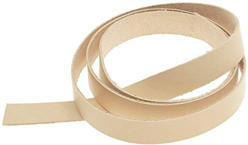 Lederriemen 20 mm Breit Blankleder 1,5 mm Dick 120 cm Lang Vegetabil Vollrindleder GB80