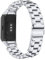 Ruentech Compatibile con Samsung Galaxy Fit SM-R370 Activity Tracker Cinturino in acciaio inox e metallo per Galaxy Fit SM-R370 Fitness Tracker Accessori (argento)