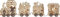 TischdekoYuletide, Zug, 4 ww LED, Farbe: natur, ca. 12,5x54 cm, Batterie, Timer