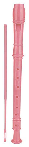 VGEBY 8-Loch-Klarinette für Kinder (Rosa) mit Putzstock und Anleitung (ABS-Material)