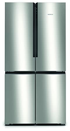 Siemens KF96NVPEAG French Door Fridge Freezer with noFrost, multiAirflow, hyperFresh,superCooling & superFreezing function, holidayMode, 183x91cm, Silver, iQ300, Freestanding