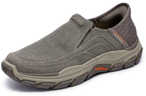 Skechers Mocassins Holmgren avec Technologie à Enfiler pour Homme, Taupe, 11.5