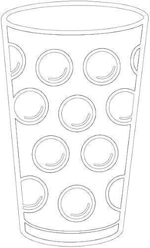Pfalz Schorle Edition Dubbeglas Autoaufkleber (Weiß) 6 x 10 cm - Aufkleber für das Auto