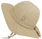 Jan & Jul Baby Sonnenhut aus Reine Baumwolle mit UV-Schutz (S: 0-6 Monate, Olive Khaki)