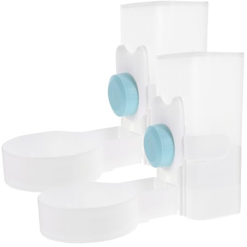 Sosoport 2pièces Distributeur Automatique Suspendu pour Animaux Abreuvoir Et Nourrisseur Eau pour Chiens Et Et pour Cages Et Enclos