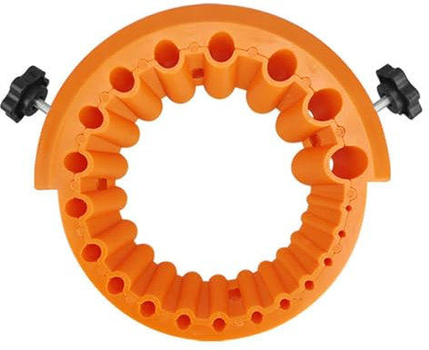 anneratteryer Afilador de brocas Afilador de brocas para radial Soporte afilador brocas Afilador para brocas de taladro para todas las brocas Taladros de 2 a 14 mm para moler 125 mm (Color naranja)