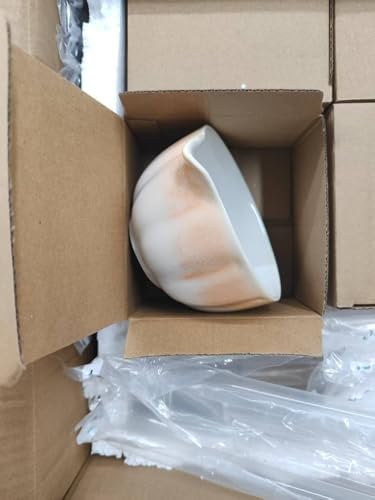 Giftly Moment Ceramic Bowl - Gradient Orange for Japanese Tea | Compatible with Matcha Set & Matcha Whisk Set | Handcrafted Bowl
