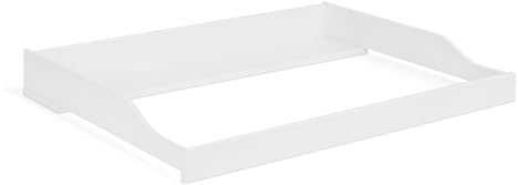 Ehrenkind® Linia Wickelaufsatz für Linia Kommode, Weiß, 96 × 72 cm Wickelfläche, mit Schutzkante, abnehmbar, FSC® Kiefer Massivholz