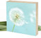 Wunderpixel® Holzbild Pusteblume I - 15x15x2cm Holzschild zum Hinstellen/Aufhängen, echter Fotodruck mit Foto auf Holz - schwarz-weißes Wand-Bild Aufsteller zur Dekoration oder Geschenk