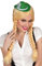 Karneval-Klamotten Perücke Oktoberfest Dirndl Heidi Bayern blond Zopfperücke Damen INKL Oktoberfest-Hut grün Karneval