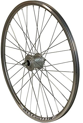 Redondo 28 Zoll Vorderrad Hohlkammer Felge Silber mit Nexus Nabendynamo