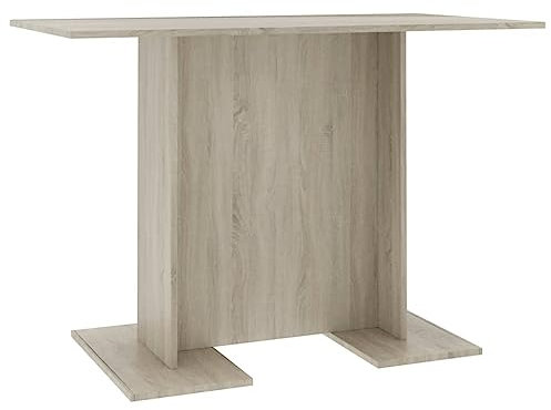 vidaXL Esstisch Küchentisch Esszimmertisch Speisetisch Tisch Säulentisch Restaurant Esszimmer Küche Sonoma-Eiche 110x60x75cm Holzwerkstoff