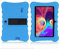 AKNICI Coque Housse Étui pour Haehne 7/LAMZIEN 7/Dragon Touch 7/JEJA 7/Pritom 7/YUNTAB Q88H Q88 7/JINYJIA 7 Pouces Tablette Tactile, Coque Étui en Silicone avec Réglable Support, Bleu