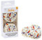 36 Pirottini in carta forno - WHITE MAGIC UNICORN unicorno rainbow - per Cupcake, muffin, DOLCI - confezione da 36 pezzi - pirottino decorazione decorativi - ideale per feste di compleanno, party