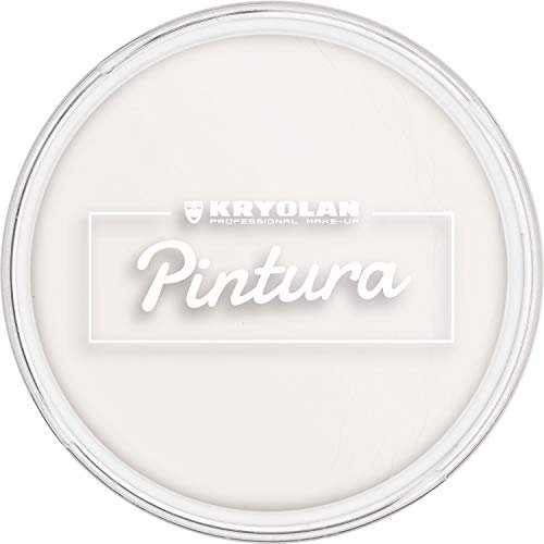 Kryolan Pintura Clown Weiß 20 g, Cremeschminke, Hohe Deckkraft - ideal für Kinderschminke, Party, Karneval, Fasching, Theaterschminke, Halloween, LARP & Make-up Artists