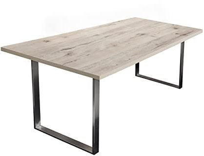 möbelando Esstisch Steel in sandeiche. Abmessungen (BxHxT) 200x76x100 cm