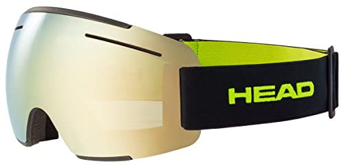 HEAD Unisex – Adult F-LYT Goggles Skibrille, Lime/schwarz, M