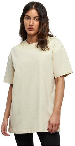 Build Your Brand Damen T-Shirt Ladies Oversized Boyfriend Tee Sand 5XL