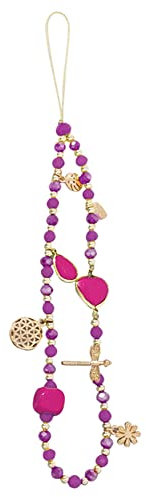 Uposao Phone Lanyard, Crystal Bead Anti-Lost Phone Case Pendant Chain Decoration Accessories Wrist Strap Key Chain Bag Pendant