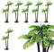 Zasvec Modell Bäume Palmen 20 Stück Palme Modell Mini Landschaft Palm Baum Modell Dekoration Mini Palme Kunststoff Modell Modellbau Bäume Palme Kunststoff Palme für DIY Modelllandschaft