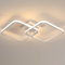 SENQIU Moderne Deckenleuchte Led, 42W 3000K Warmweiß Deckenlampe Quadratisch Design, Eckig LED Deckenbeleuchtung aus Acryl für Schlafzimmer, Wohnzimmer, Küche, Badezimmer, Weiß