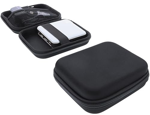 foto-kontor Case Compatible with Kodak Luma 150 and Accessories Protective Case Hard Case Portable Projector Shockproof Dustproof Water-Repellent Travel Protection Black, black, Hard shell
