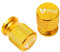 Reifenventilkappen Für NIU Kqi3 M Pro M1s Mqi Nqi Gt Gts Pro N1s Uqi N1 U1 U+a U+b Roller-Reifenventilkappen CNC-Ventilkappen für Ventilschaftabdeckungen, Zubehör, 2 Stück(Yellow)