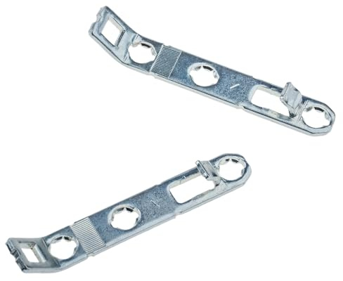 Lot de 2 fixations avant, pour hauteurs de cuvette 90, 122 et 186 mm, F102021855 pour façade de tiroir, GRASS Nova Pro Scala